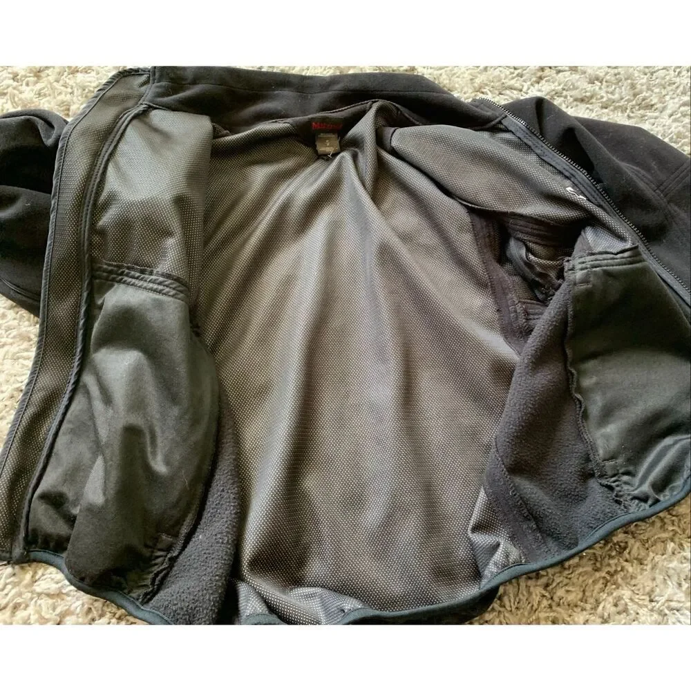 Marmot Black Windstopper Full Zip Gorpcore Fleece Jacket Coat men’s M